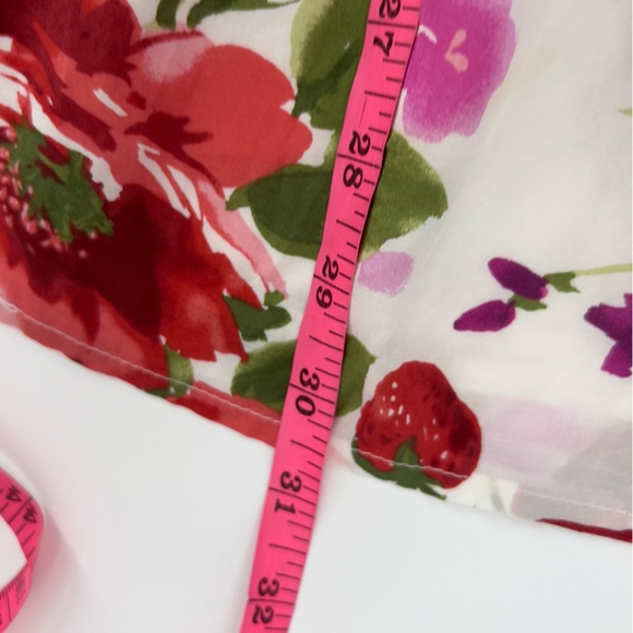 Abercrombie & Fitch smoked ruffle hem midi skirt floral sz XS - Picture 4 of 7